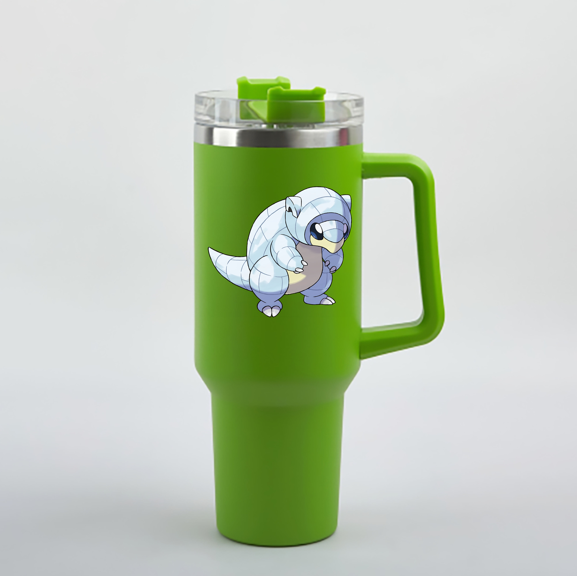 （画像用） ポケットモンスター Pokémon 1200mL車用タンブラー - クリスタルステッカー（プラスチックストロー付き）